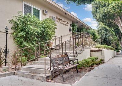 Front entrance with stairs leading to entrance